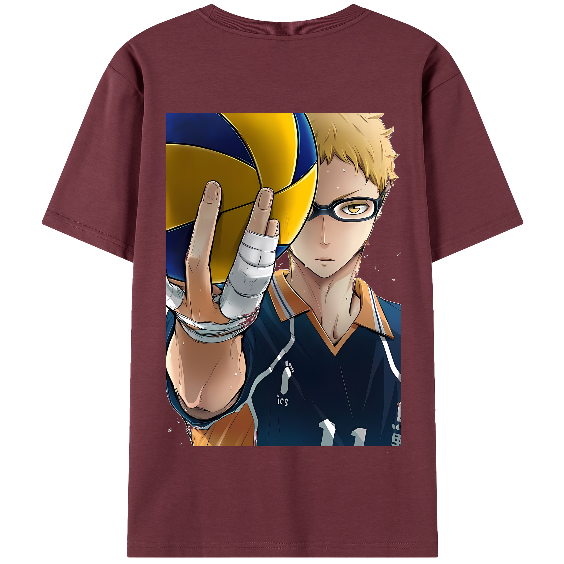 （画像用） ハイキュー!! Haikyu!! 綿100％半袖Tシャツ（背面プリント）